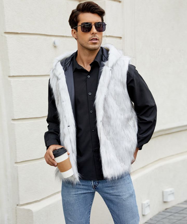 Men's Chic and Stylish Faux Fur Vest