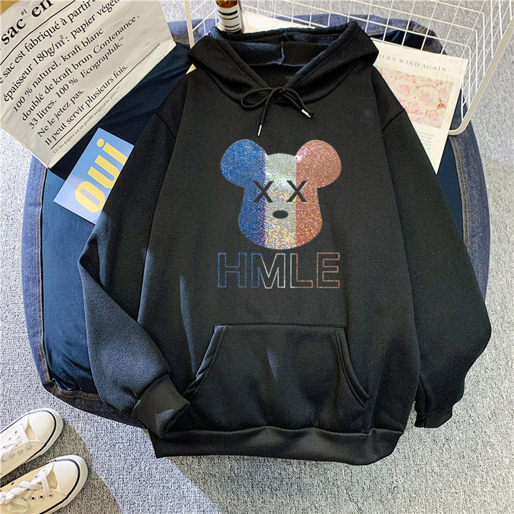 Women's hoodie with artistic bear motif Chic & Stil