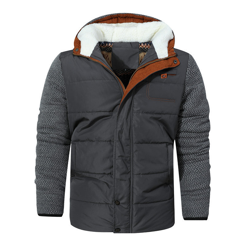 Comfortable and insulated transition jacket for men with high collar Lune London