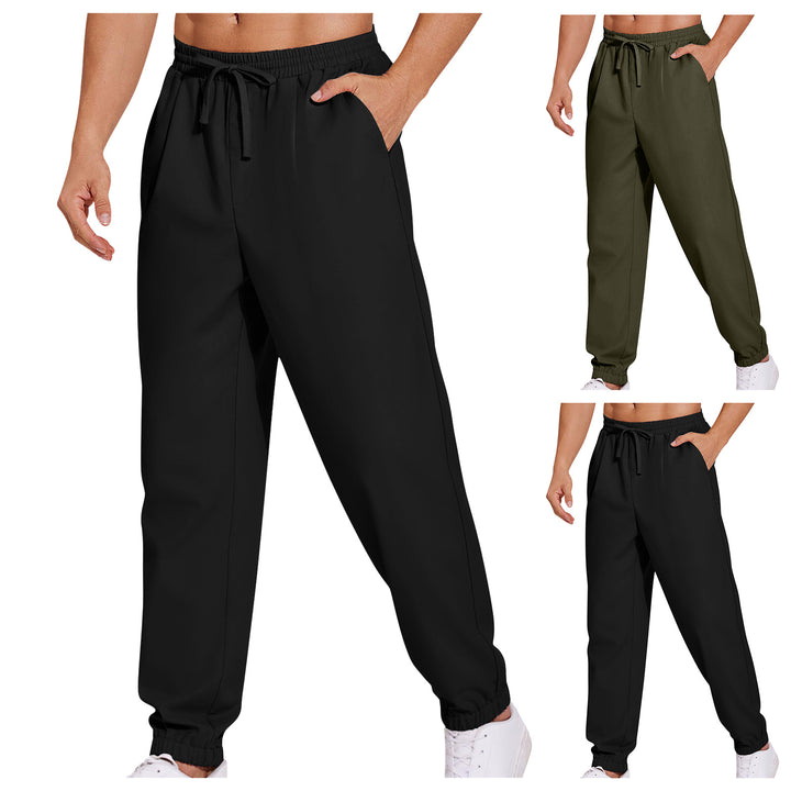 Men's leisure pants with elastic waistband and practical pockets Lune London