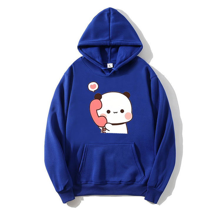 Ladies' hoodie with playful panda design Chic & Stil