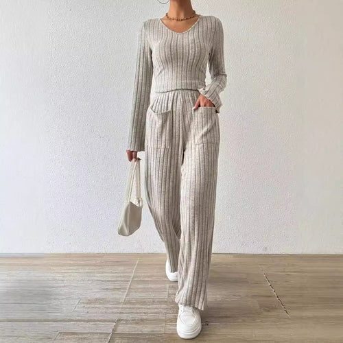 Ladies Casual Knit Jumpsuit with Pockets Amarae