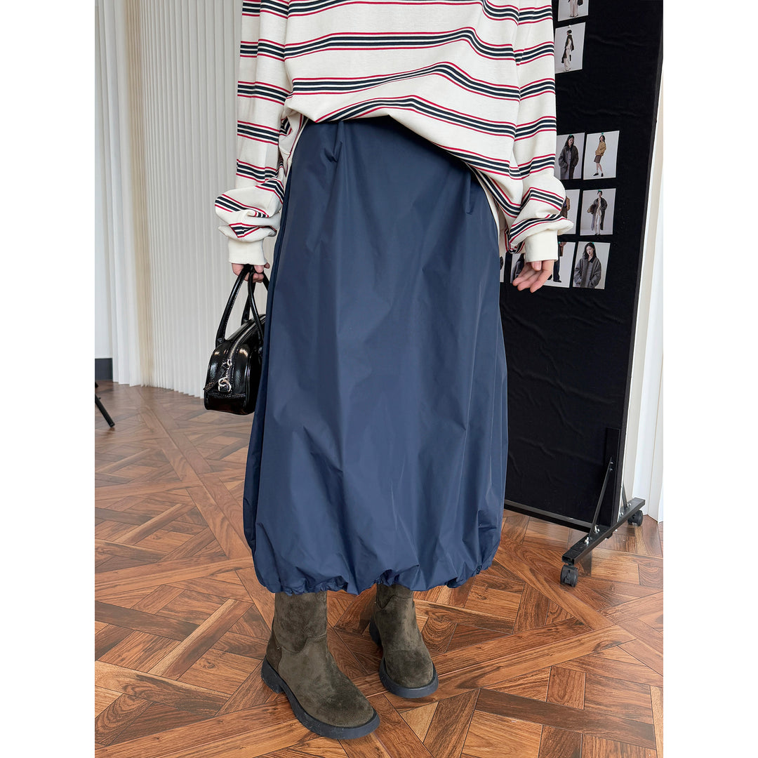 Women's Long Cut Oversized Shirt Blouse Made of Light Cotton Poplin with Chest Pocket and Rounded Hem Amarae