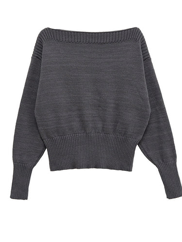 Casual oversized sweater for women in soft knit material Amarae