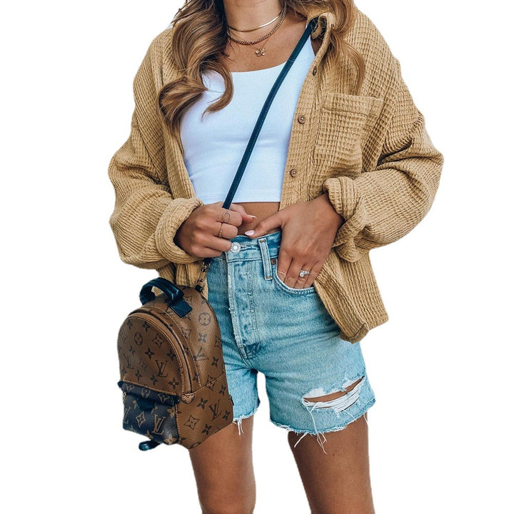 Loose shirt for women in quilted fabric Lune London