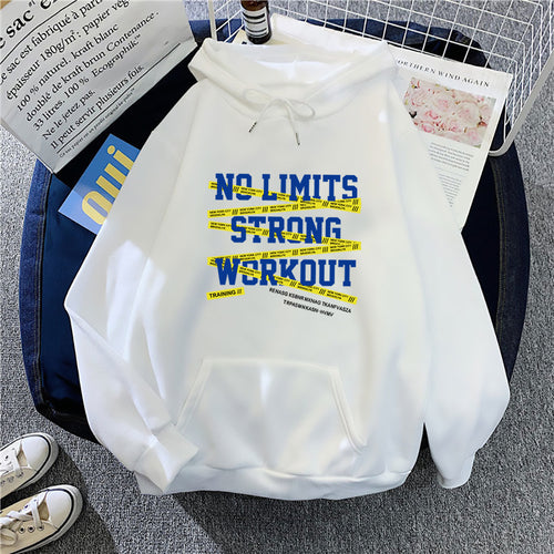 Women's Sporty Hoodie with Motivational Training Print Chic & Stil