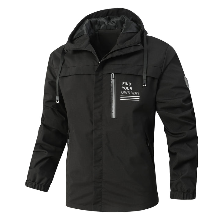 Lightweight men's jacket with adjustable hood Amarae