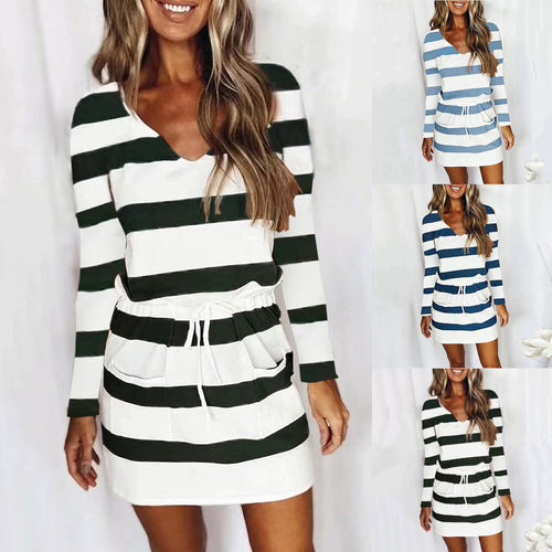 Color block shift dress for women with adjustable waist Amarae