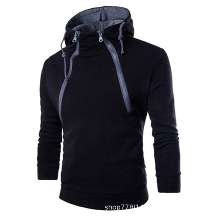 Modern men's hoodie with practical zipper Lune London