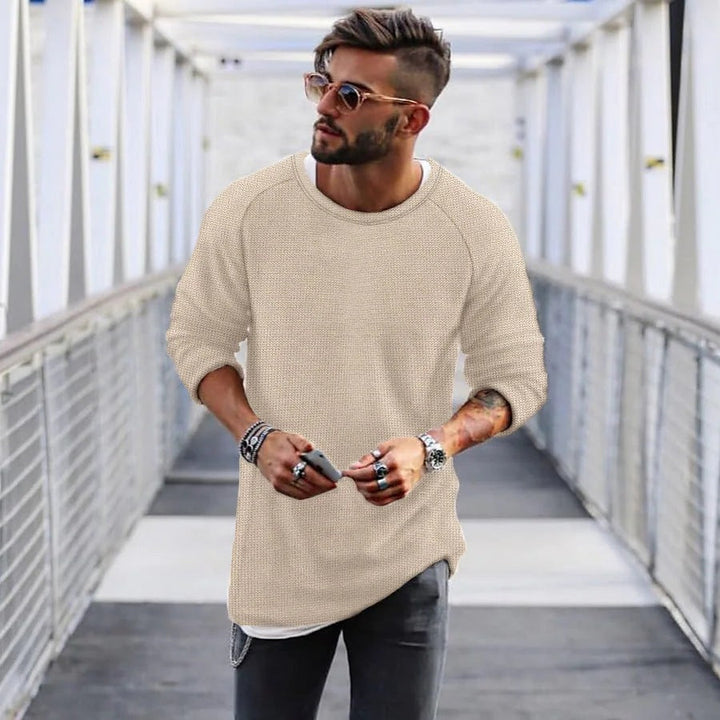 Lune London | Men's casual sweater with innovative knit pattern