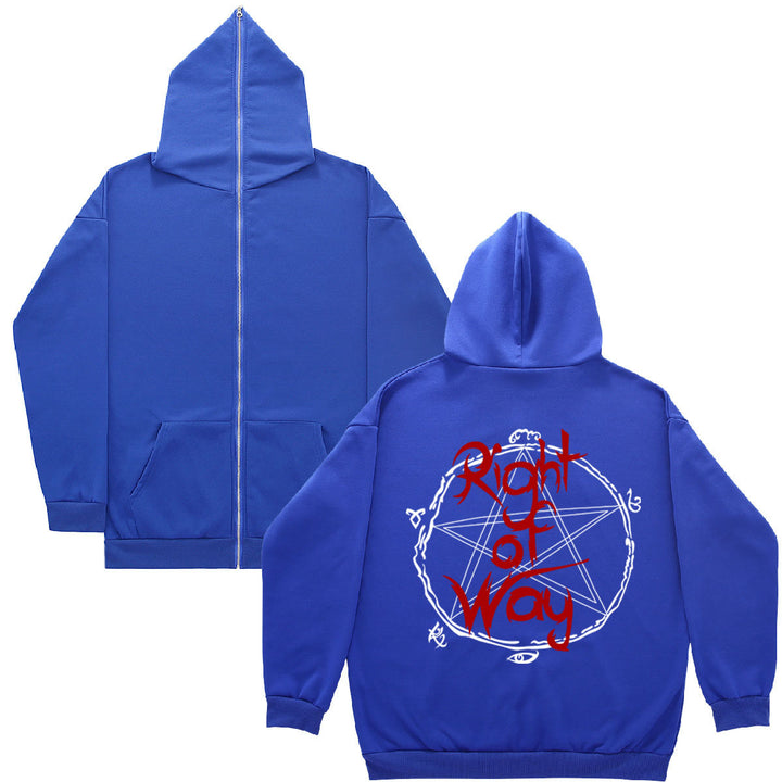 Women's hoodie with a unique graphic design and zipper Lune London