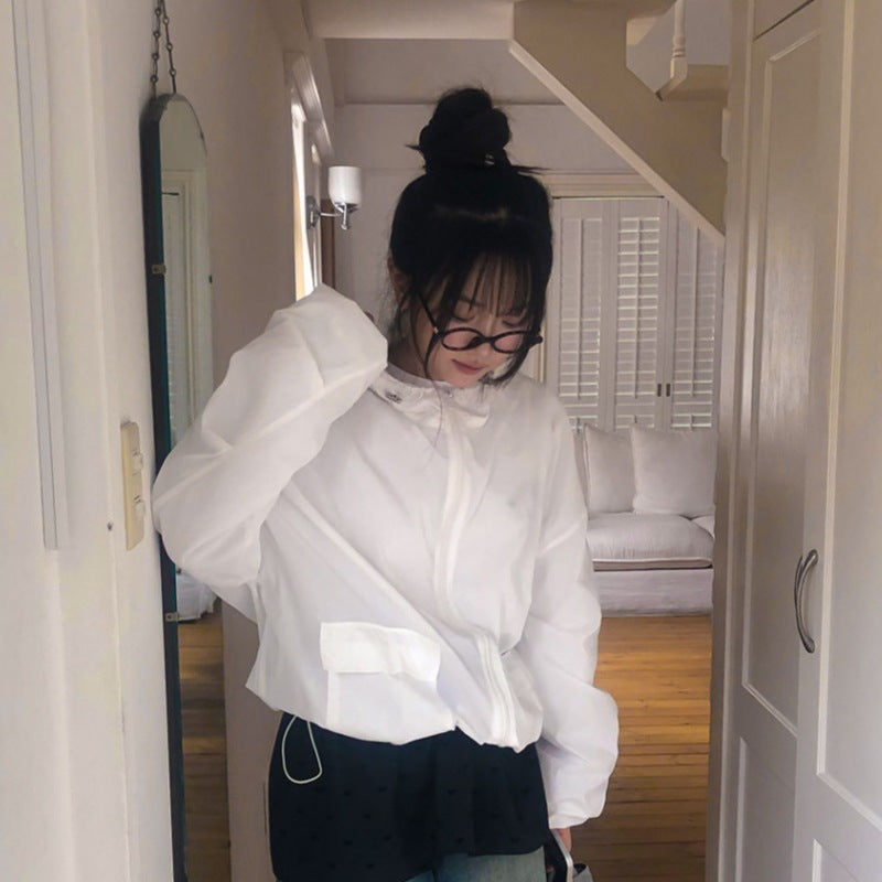 Veste coupe-vent décontractée pour femmes avec poches pratiques Chic & Stil