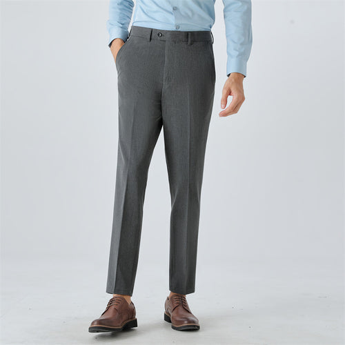 Elegant suit trousers for men with a slim fit and fine pattern Amarae