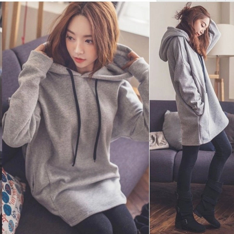 Women's hoodie with casual print and hood Lune London