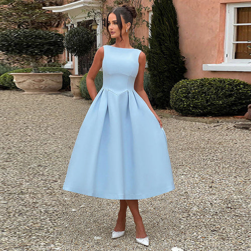 Women Classic A-line Midi Dress Amarae
