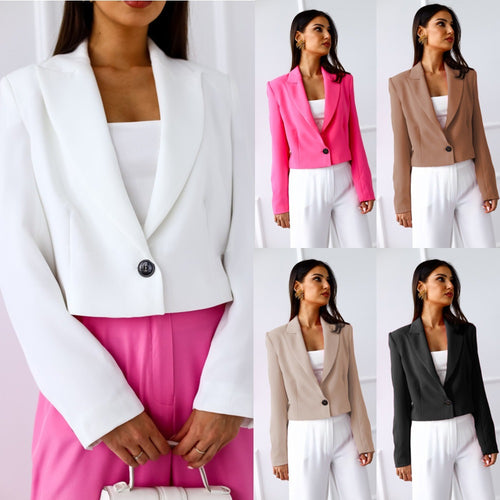 Blazer jacket for women with fitted cut and elegant lapel Amarae