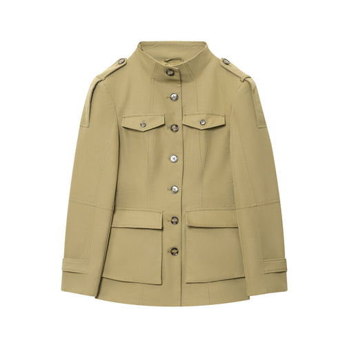 Women's utility jacket with a high collar and practical pockets Amarae