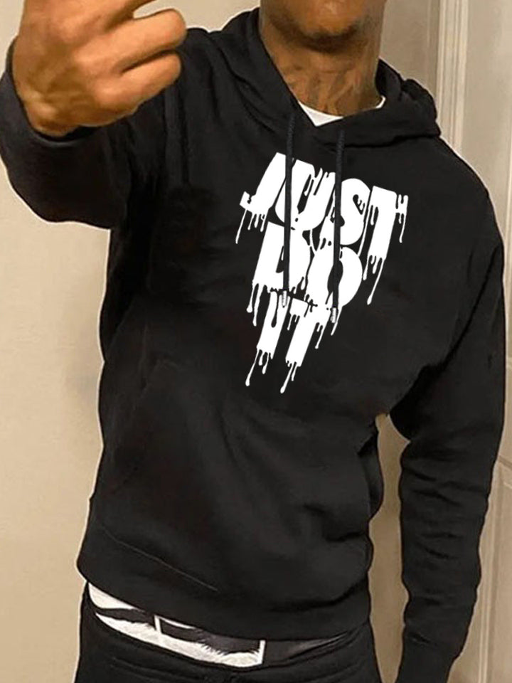 Hooded sweatshirt for women with creative graffiti print Lune London
