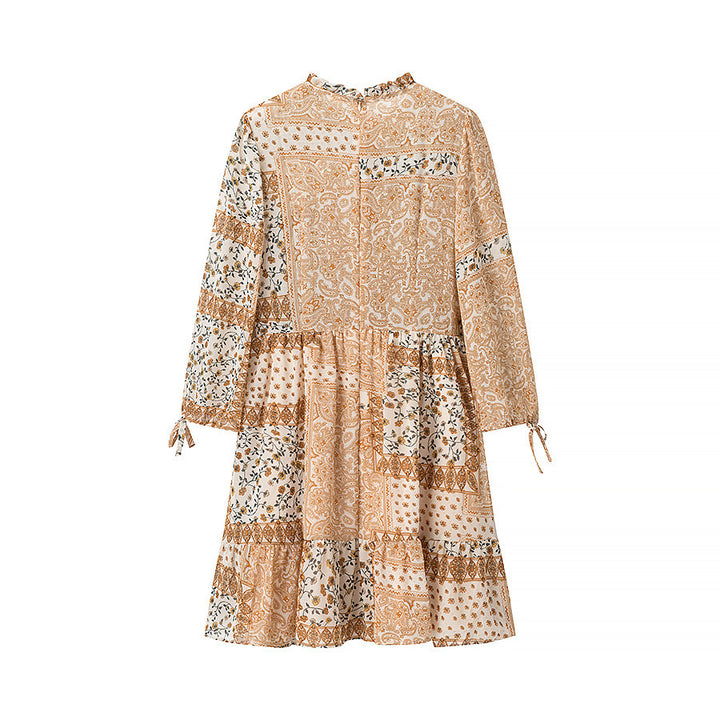 Robe patchwork pour femme avec jupe volumineuse Chic & Stil