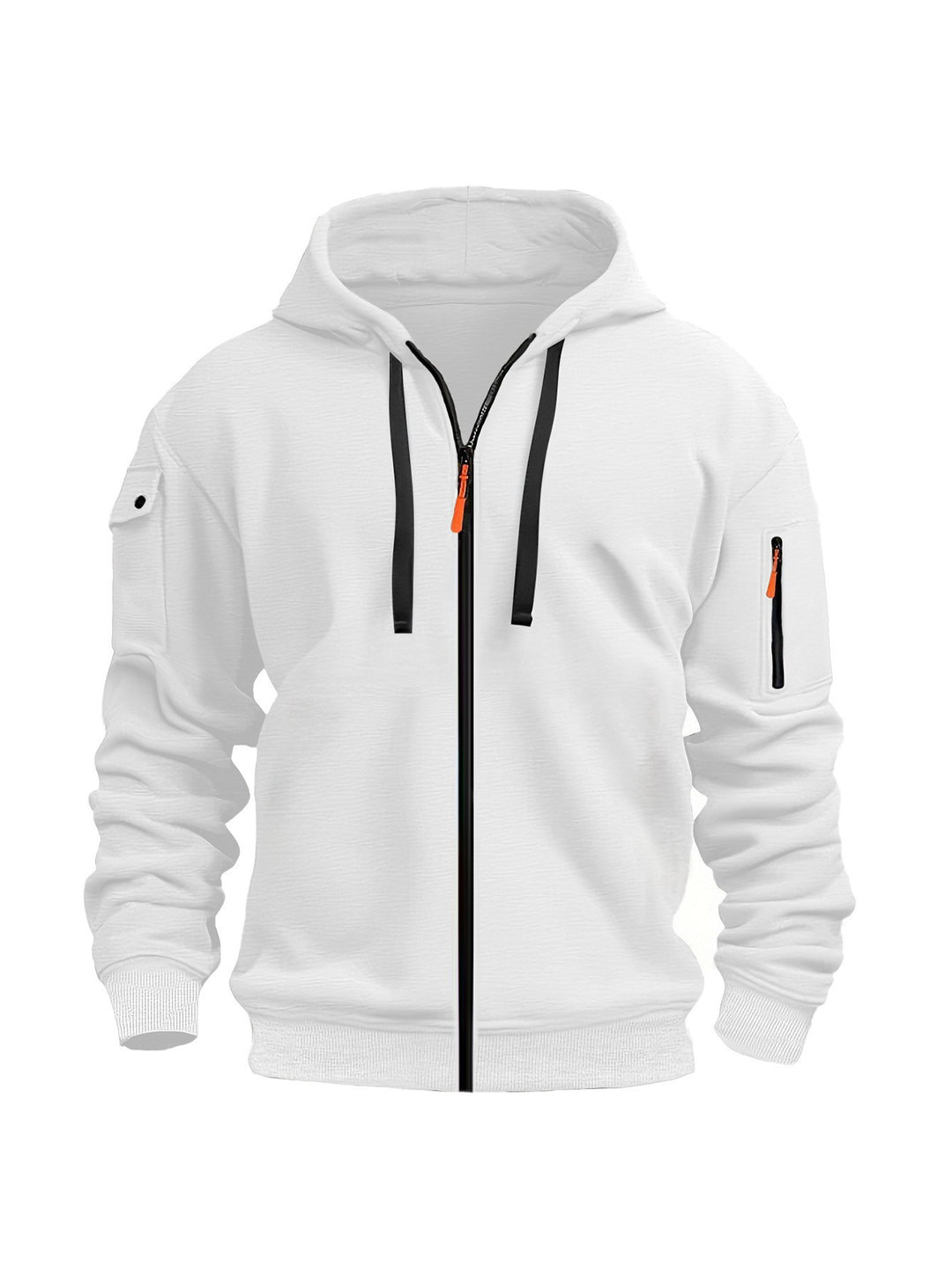 Men's hoodie jacket with functional zip pockets and modern cut Chic & Stil
