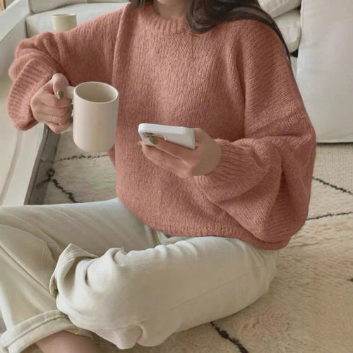 Comfortable and oversized women's sweater Amarae