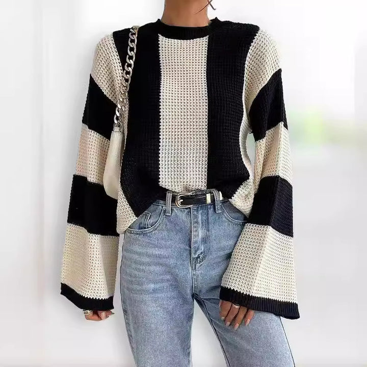 Pull-over tendance pour femmes avec manches larges Lune London
