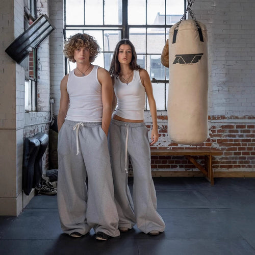 Men High Waist Relaxed Fit Jogging Pants Chic Und Stil