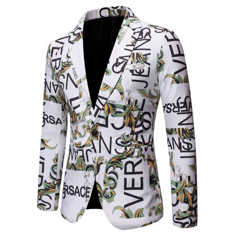 Designer blazer for men with creative inscription Lune London
