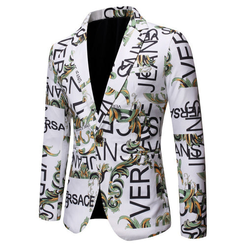 Designer blazer for men with creative inscription Amarae