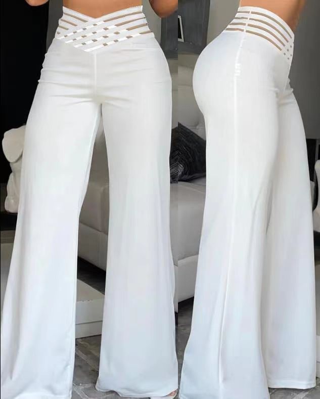 High-waisted palazzo pants for women Lune London