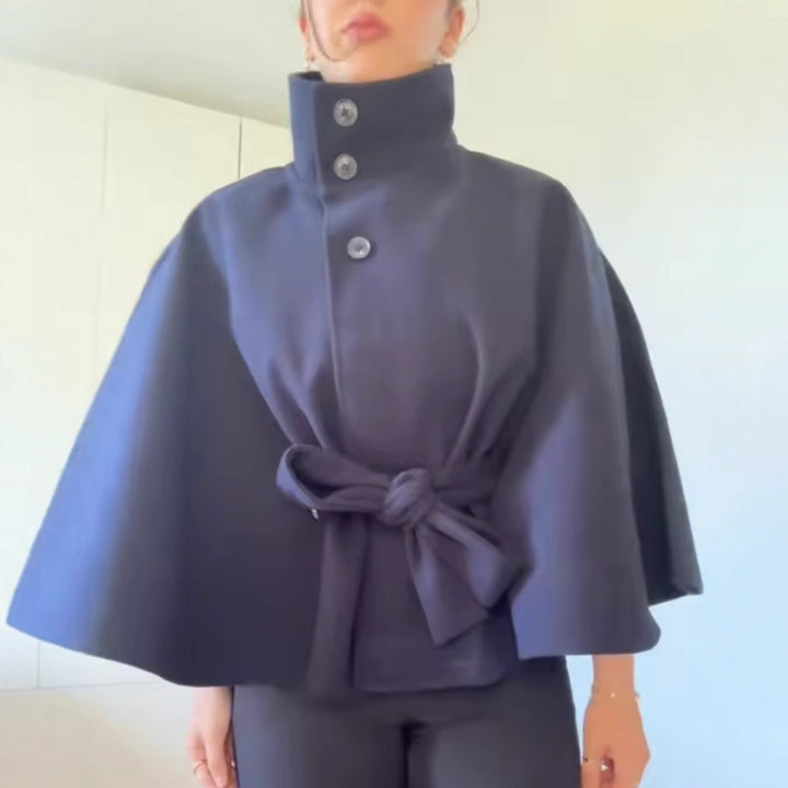 Ladies Elegant and flattering comfort jacket with large collar Lune London