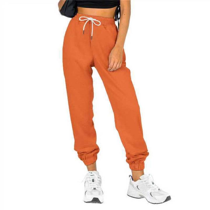 Pantalon de jogging sportif pour femmes avec cordon de serrage pratique et taille élastique Chic & Stil