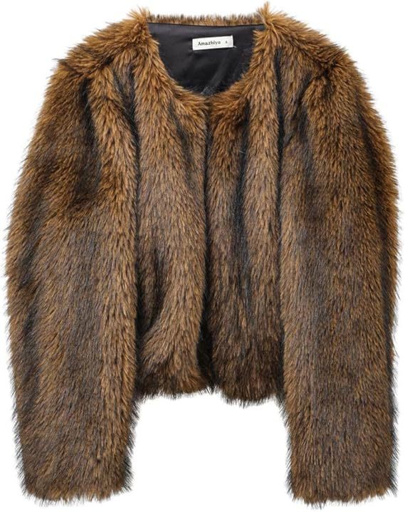 Ladies Padded Faux Fur Jacket Amarae