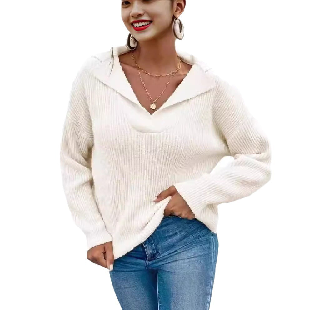 Ladies Oversized Knit Sweater Lune London