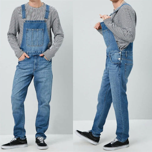 Vintage denim overalls for men with adjustable straps and practical pockets Amarae