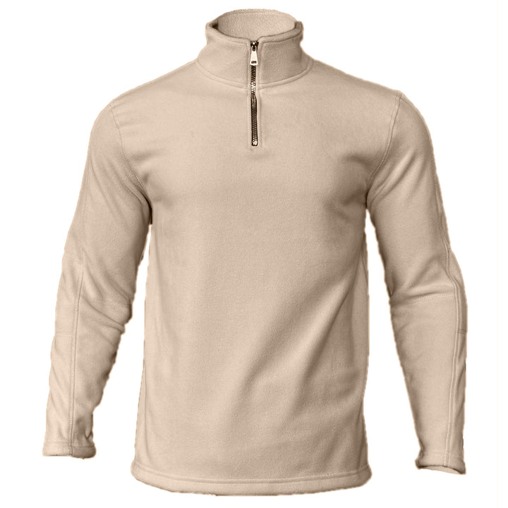 Men's short-zip fleece top with high collar Lune London