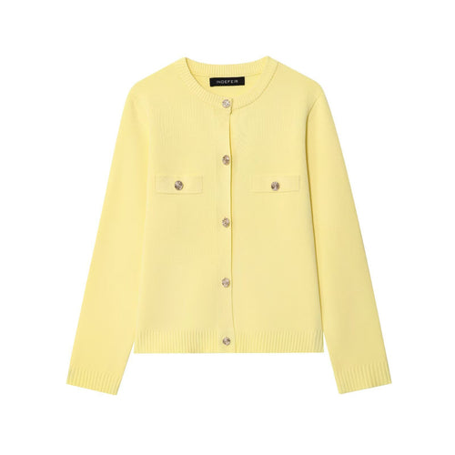 Ladies trendy cardigan with buttons and pockets Amarae