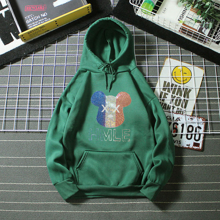 Women's hoodie with artistic bear motif Chic & Stil