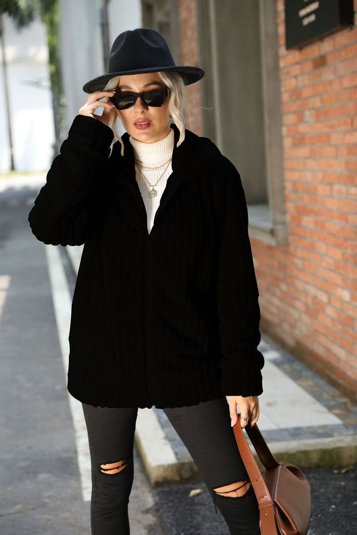 Ladies Chic and Stylish Cozy Fleece Jacket