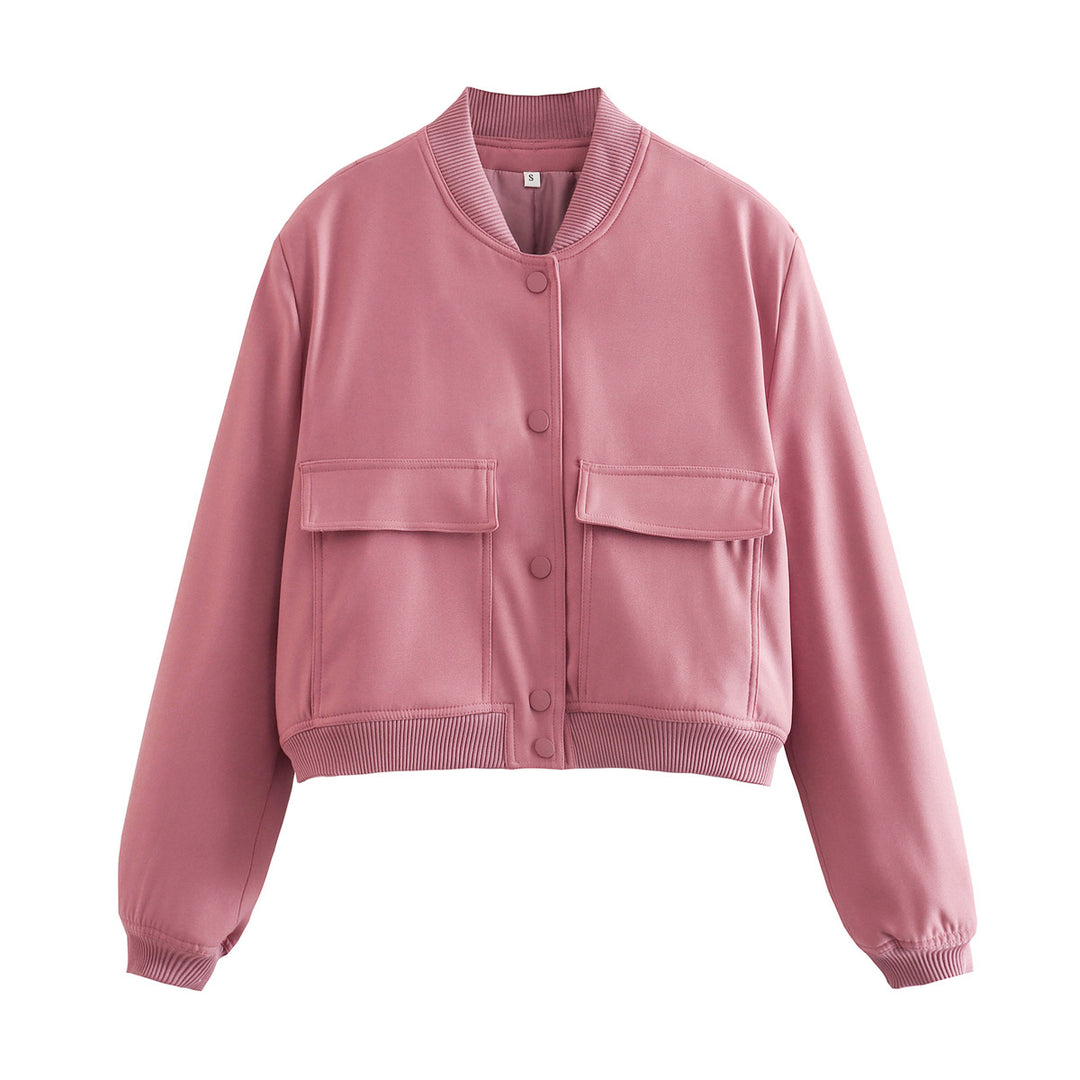 Sporty bomber jacket for women with padded lining and practical pockets Lune London