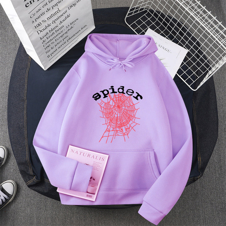 Women's hoodie with creative spider motif Lune London