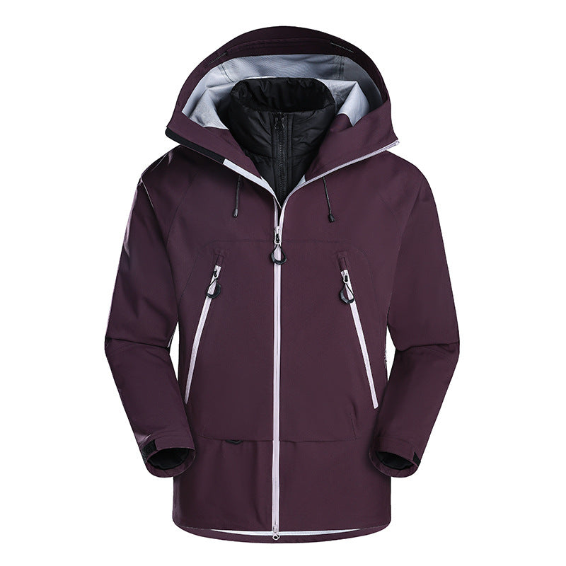Men's waterproof softshell jacket with removable quilted inner jacket Amarae