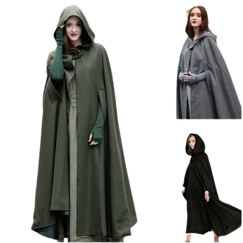 Ladies elegant hooded cape Lune London