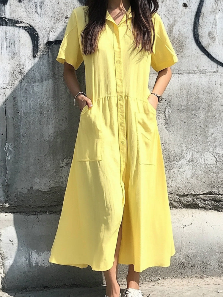 Lune London Button Midi Dress for Ladies