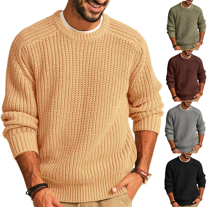 Casual chunky knit pullover for men with raglan sleeves Lune London
