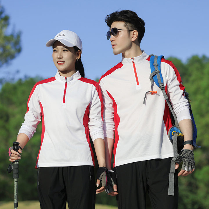 Women's Sports Long Sleeve with Half Zip and Breathable Inserts Amarae