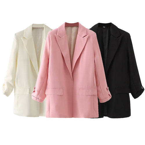 Elegant blazer jacket for women with modern cut and structured fabric Amarae