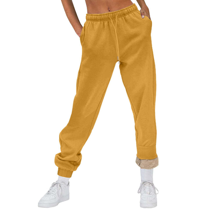 Sporty jogger pants for women with soft inner lining and elastic waistband Lune London