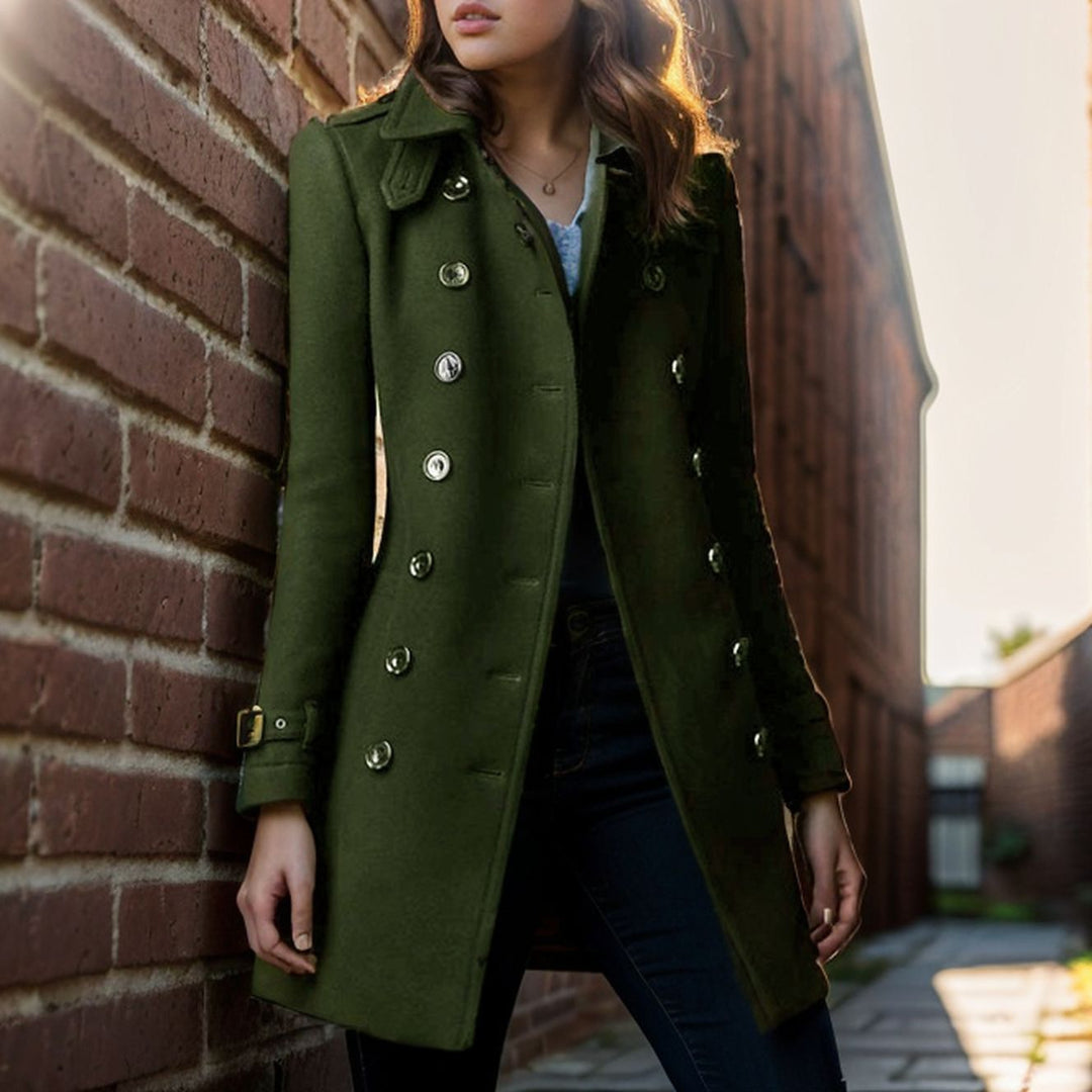 Wool coat for women with an elegant button design Amarae