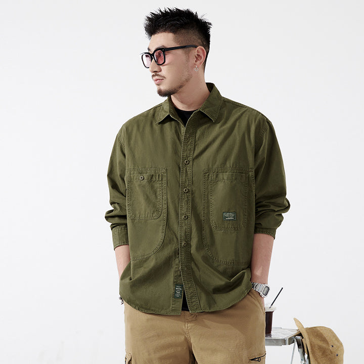 Utility shirt for men with practical pockets Lune London